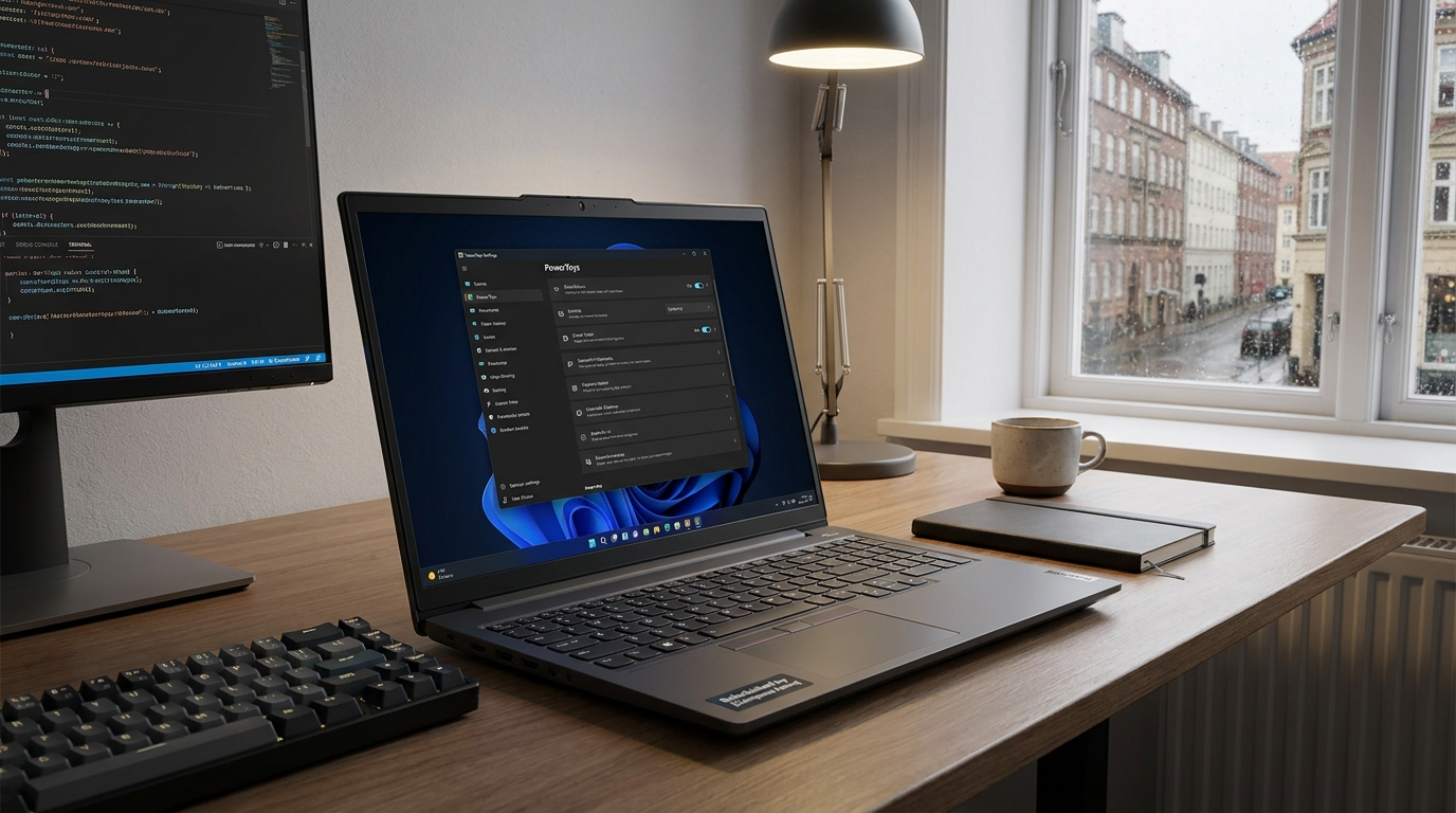 Microsoft PowerToys dashboard på Windows 11