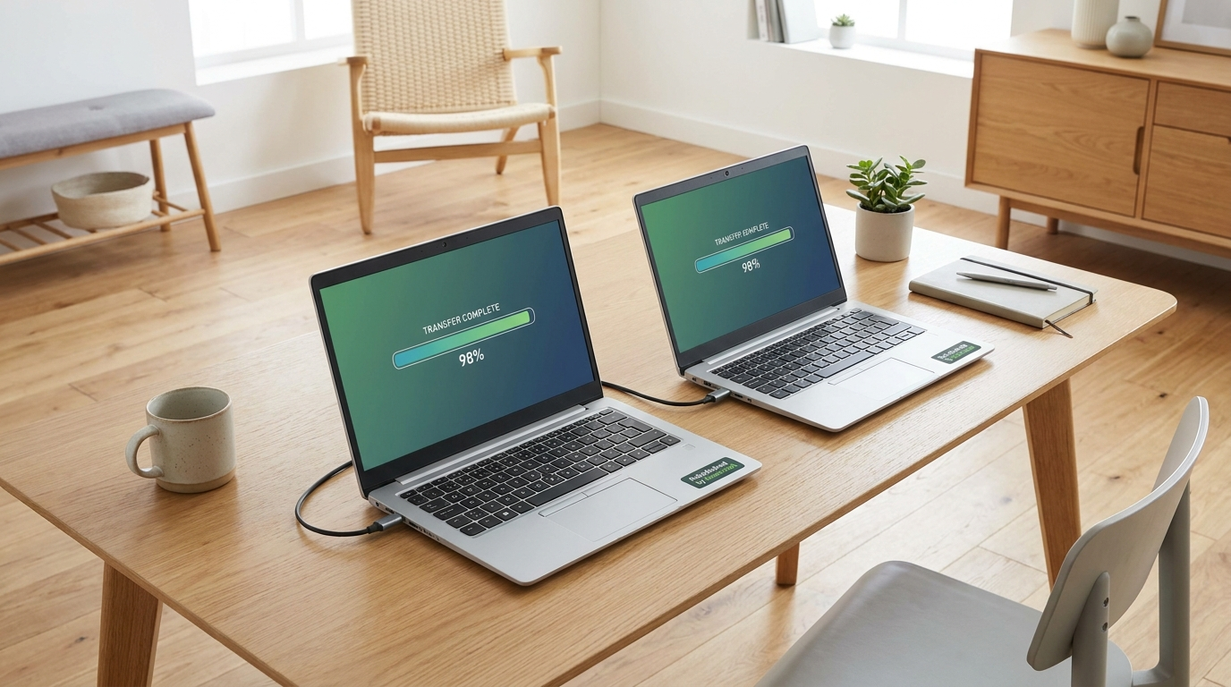 Flyt data fra gammel til ny Windows-laptop